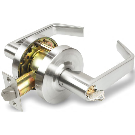 INOX Grade 2 Entry 3 Hr Fire Rated, 3-3/8" Rose Satin Chrome w/MicroArmor BL0753-26D-AM
